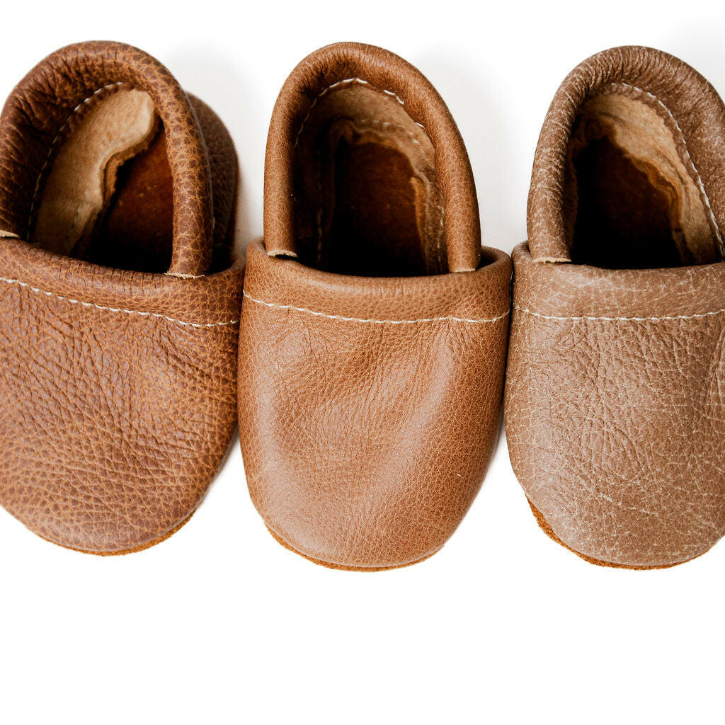 Sepia,  Chai Leather LOAFERS Shoes Baby and Toddler Baby Shoes Starry Knight Design