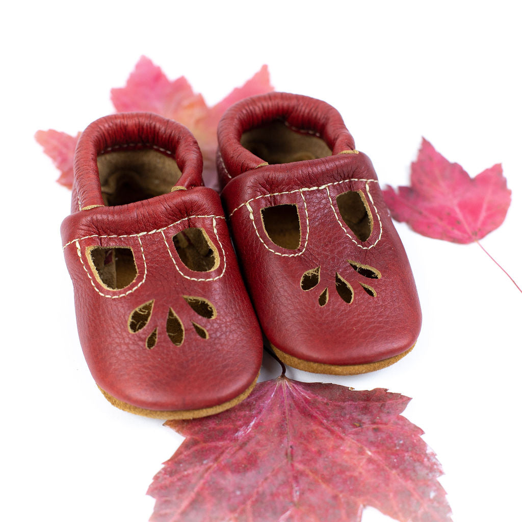 Rhubarb LOTUS T-strap Shoes Baby and Toddler Baby Shoes Starry Knight Design