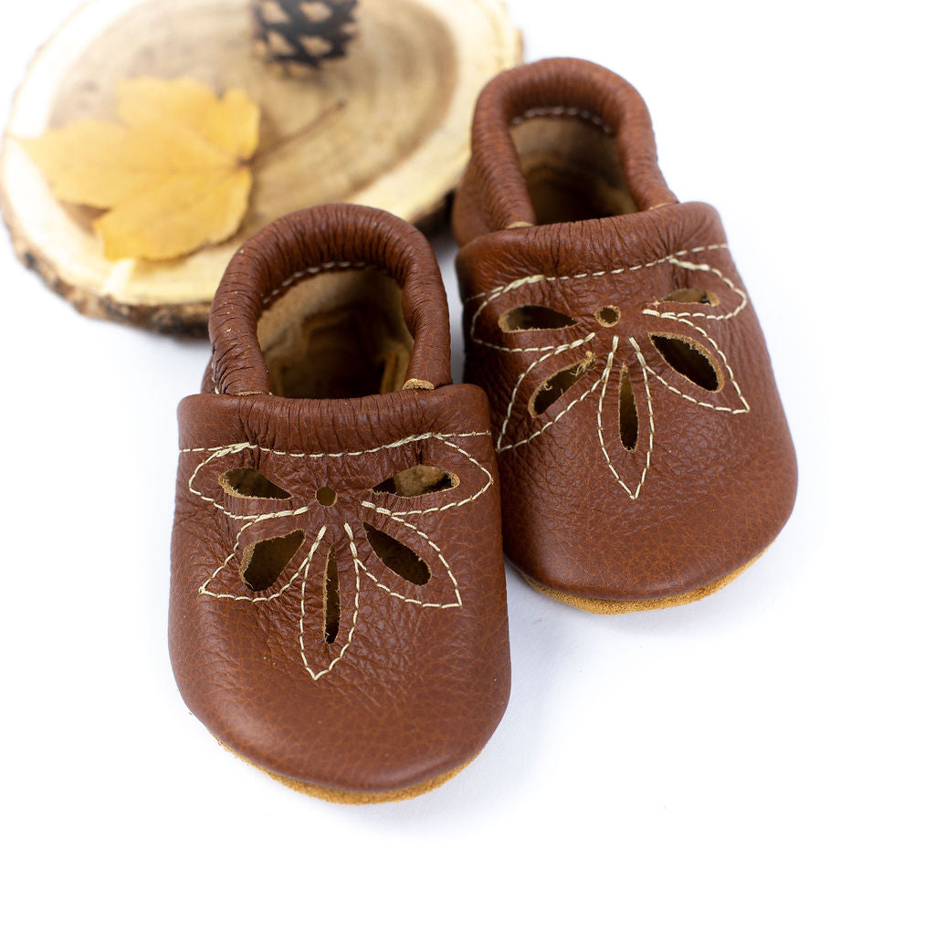 Chestnut DAISY SANDALS Shoes Baby and Toddler Baby Shoes Starry Knight Design