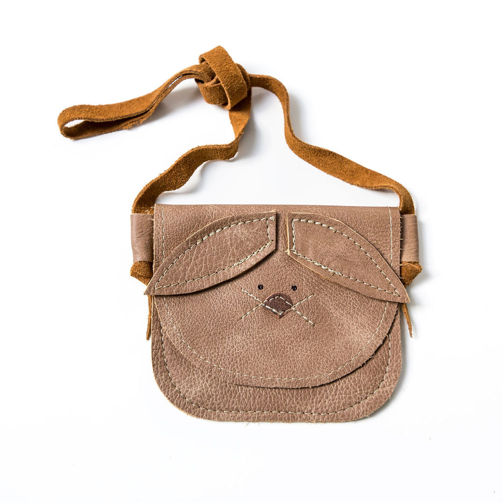 Chai Bunny// Cute Critters Leather PURSE Toddler & Kids Starry Knight Design