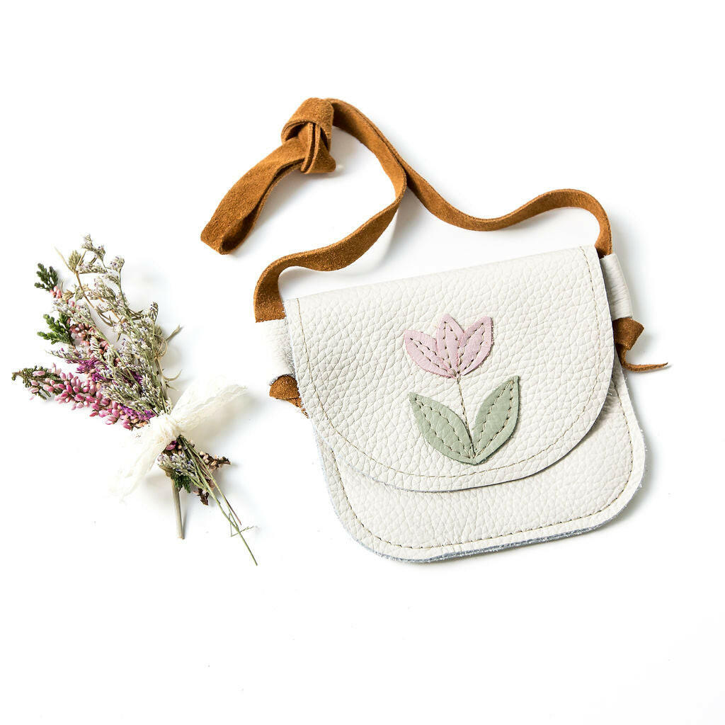 Tulip on milk Leather PURSE Toddler & Kids  Starry Knight Design