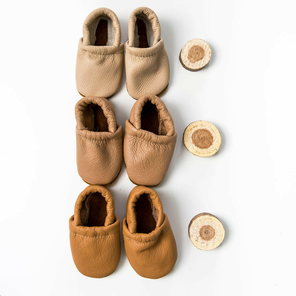 Flax, Oat, Camel LOAFERS Leather Shoes Baby and Toddler Baby Shoes Starry Knight Design