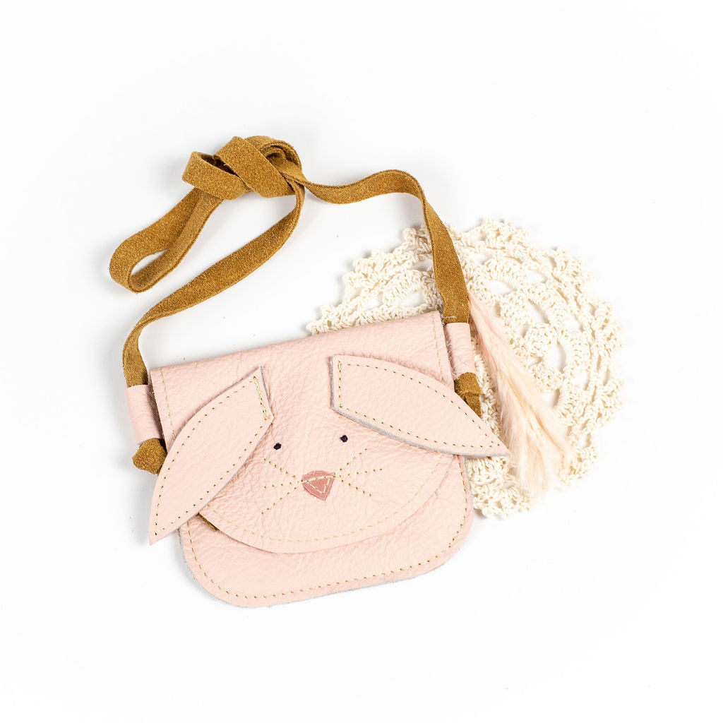 Pink Bunnies Critters Leather PURSE Toddler & Kids
