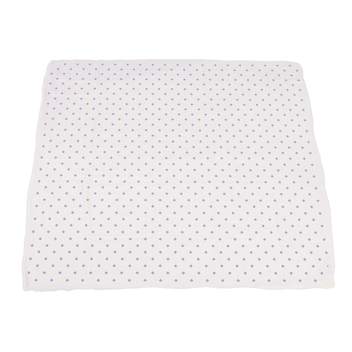 Wildflowers and Periwinkle Diamond Polka Dot Bamboo Newcastle Blanket