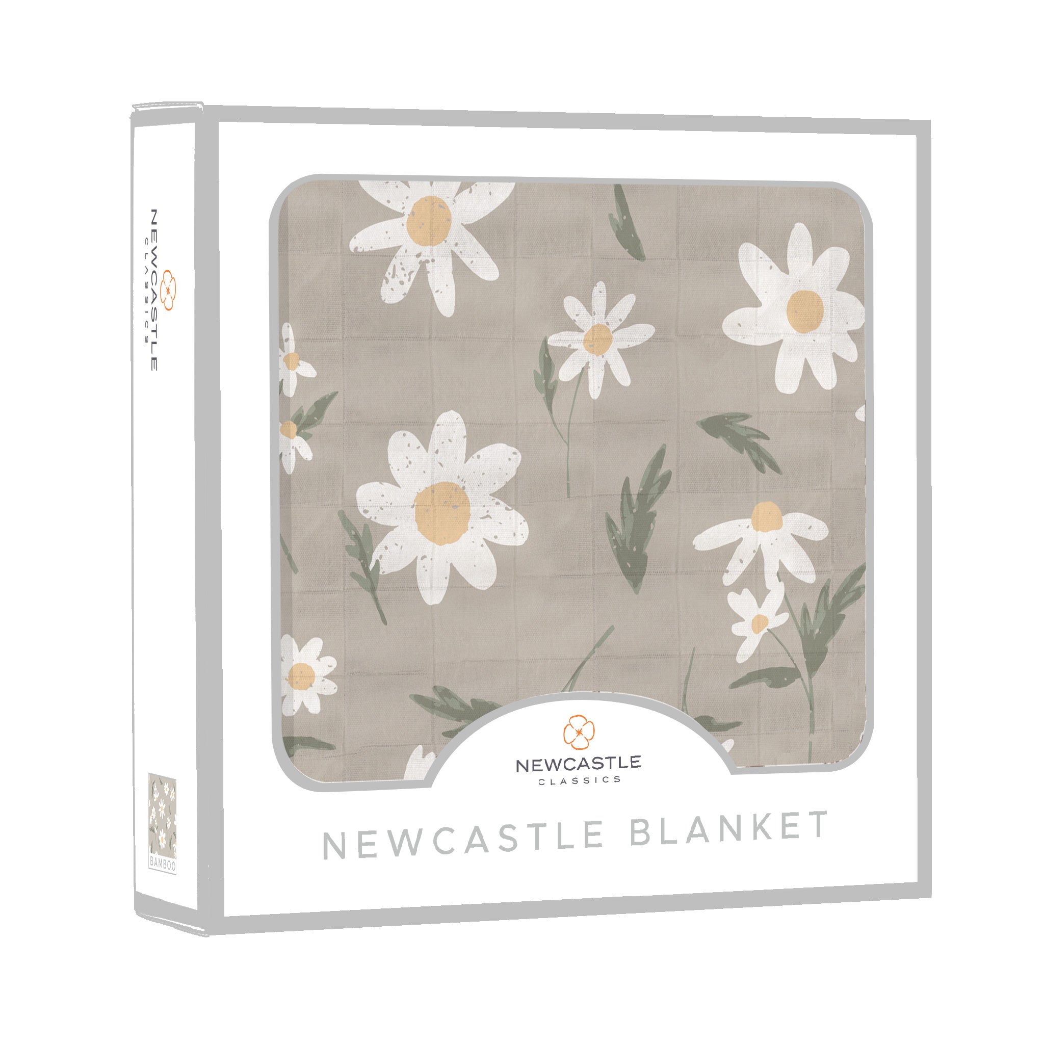 White Daisy Bamboo Newcastle Blanket