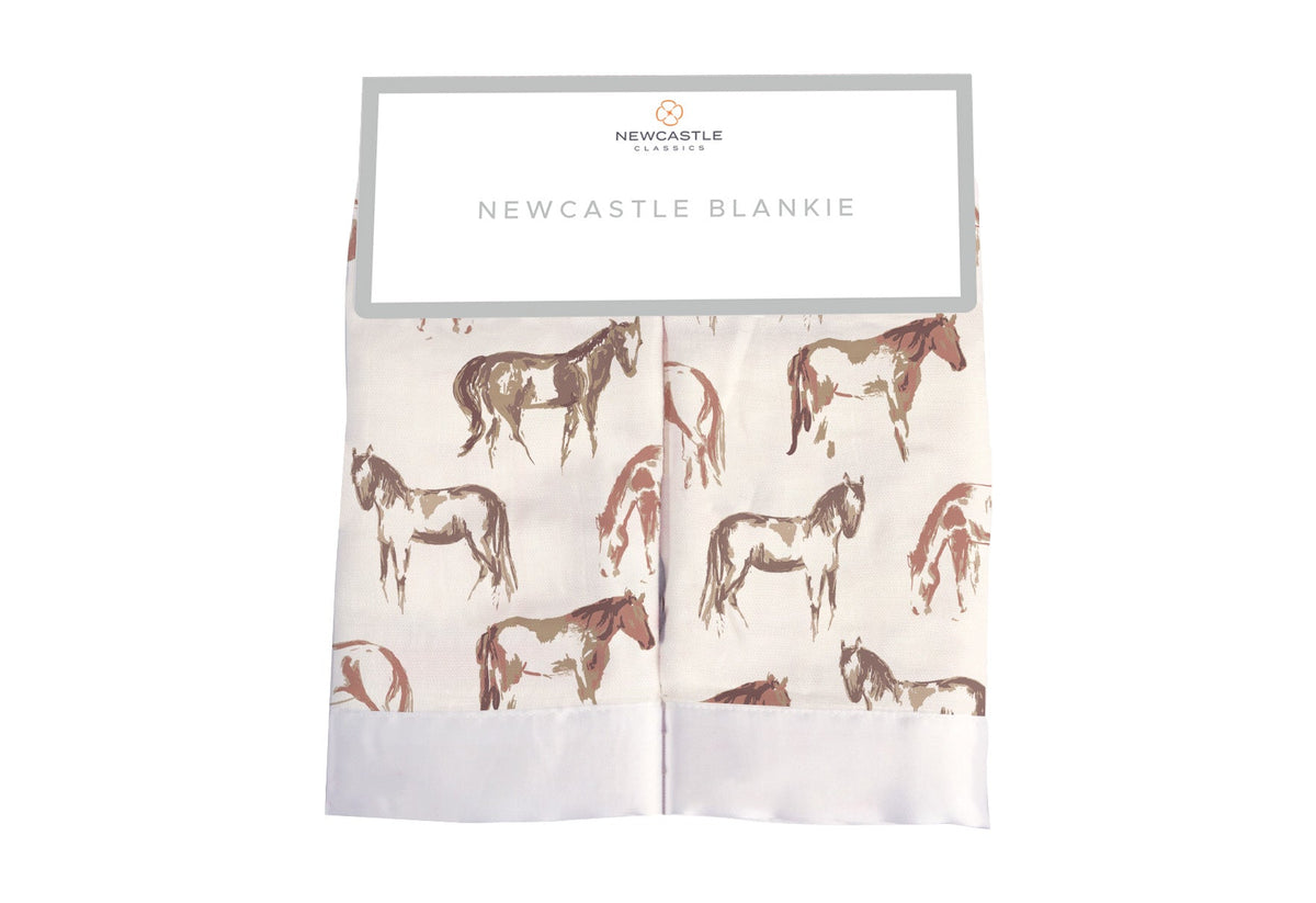 Wild Horse Bamboo Muslin Security Baby Blankie
