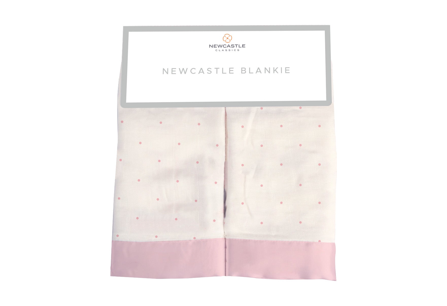 Pink Polka Dot Bamboo Newcastle Blankie