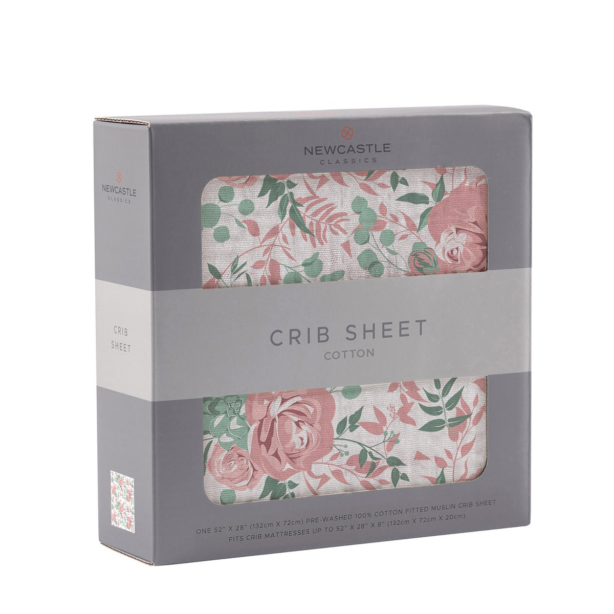 Desert Rose Cotton Muslin Crib Sheet