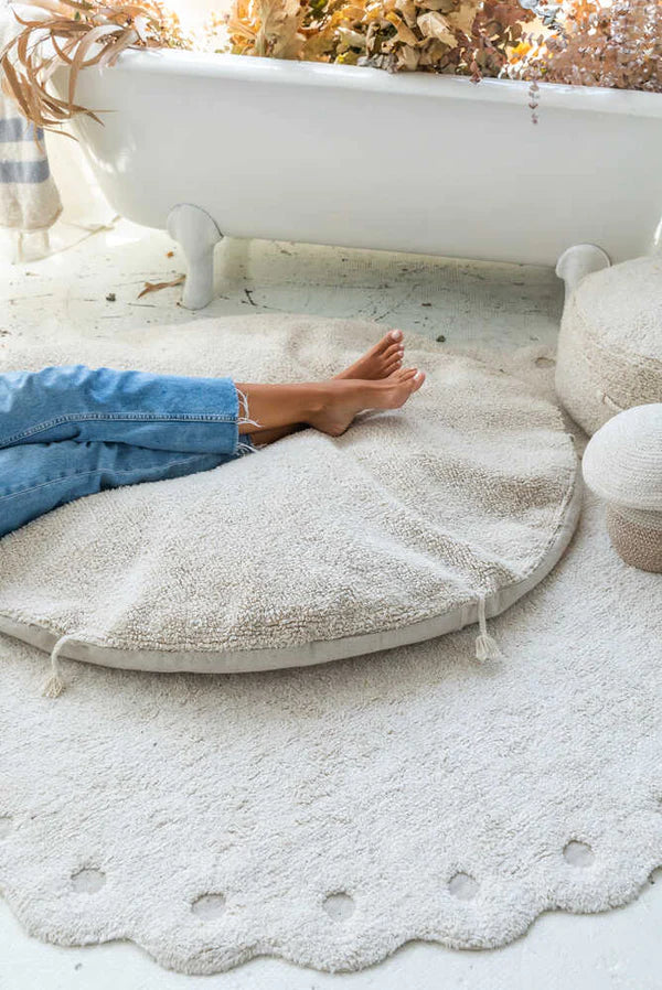 SLEEPOVER POUF LOU NATURAL Little Wonder & Co