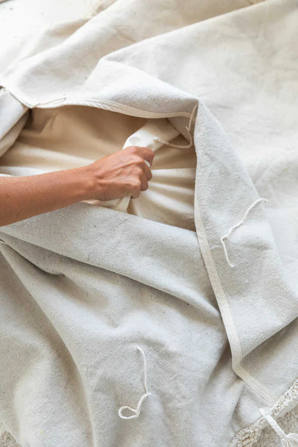 SLEEPOVER POUF LOU NATURAL Little Wonder & Co