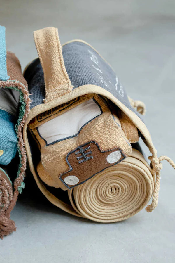 SOFT TOY RIDE & ROLL SCHOOL BUS Little Wonder & Co