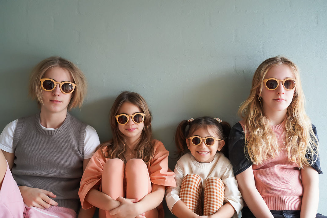 Classic | Sustainable Sunglasses | Plant-Based Bendable Polarized - Adult | 16+ Y | Sunset Gingham