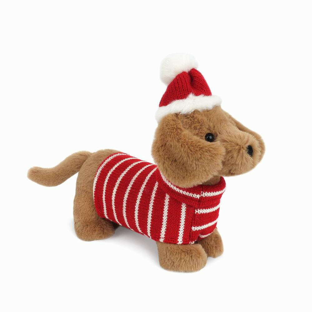 Jingle Holiday Dachshund WINTERY PLUSH TOYS MON AMI