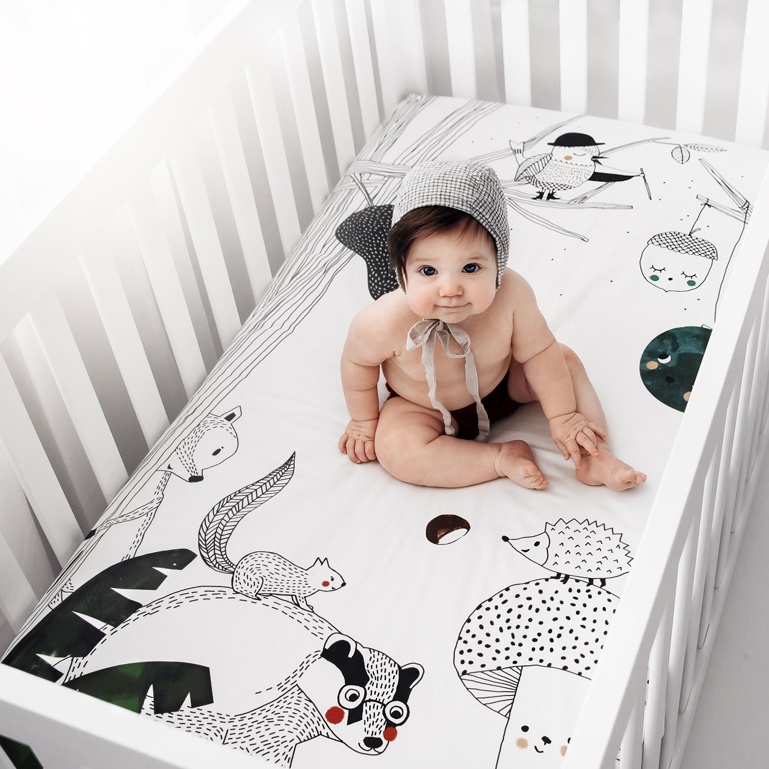 Woodland Dreams Standard Size Crib Sheet Crib sheets Rookie Humans