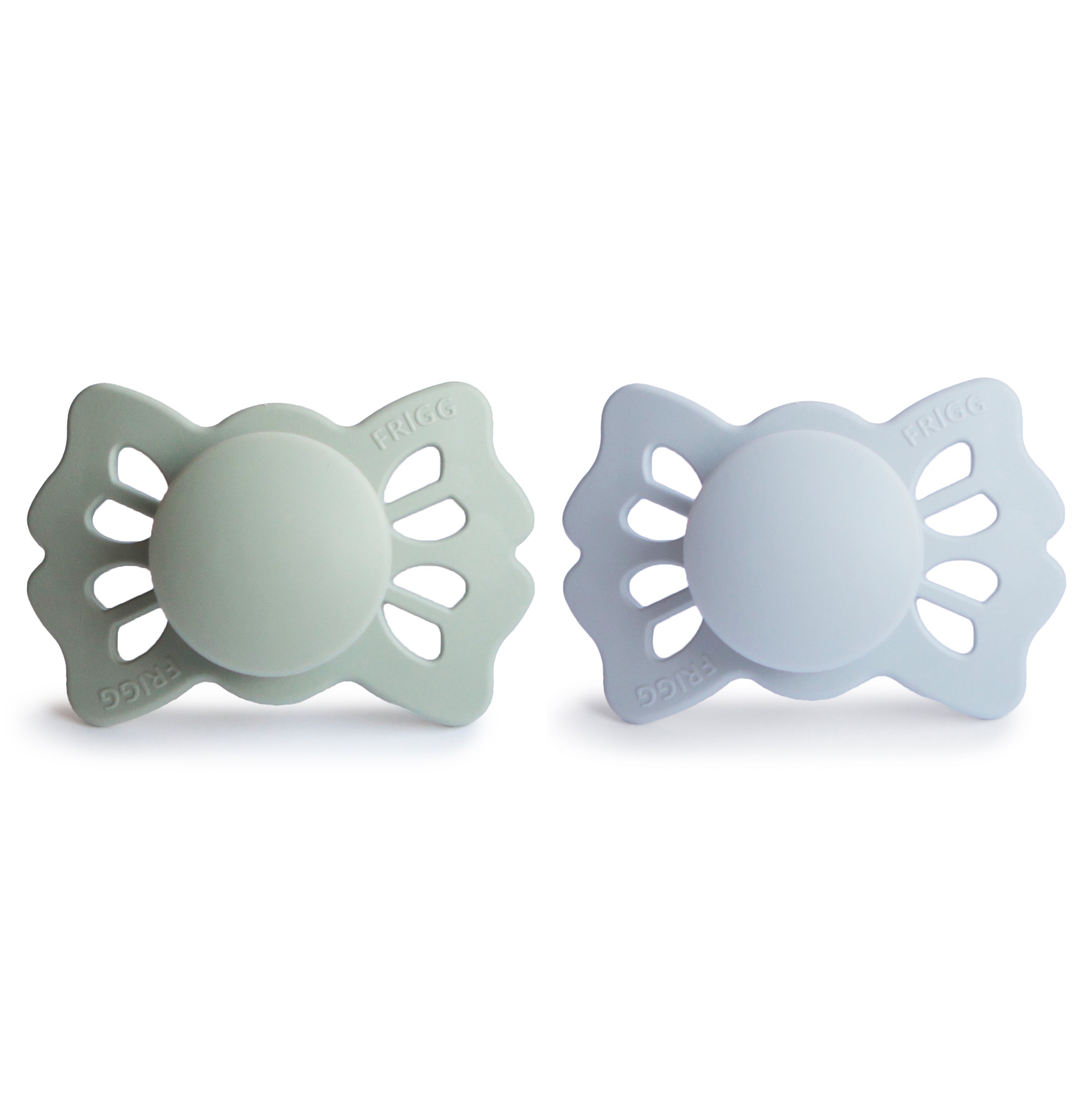 FRIGG Lucky Symmetrical Silicone Pacifier 2-Pack (0-6 Months) FRIGG PACIFIERS Mushie