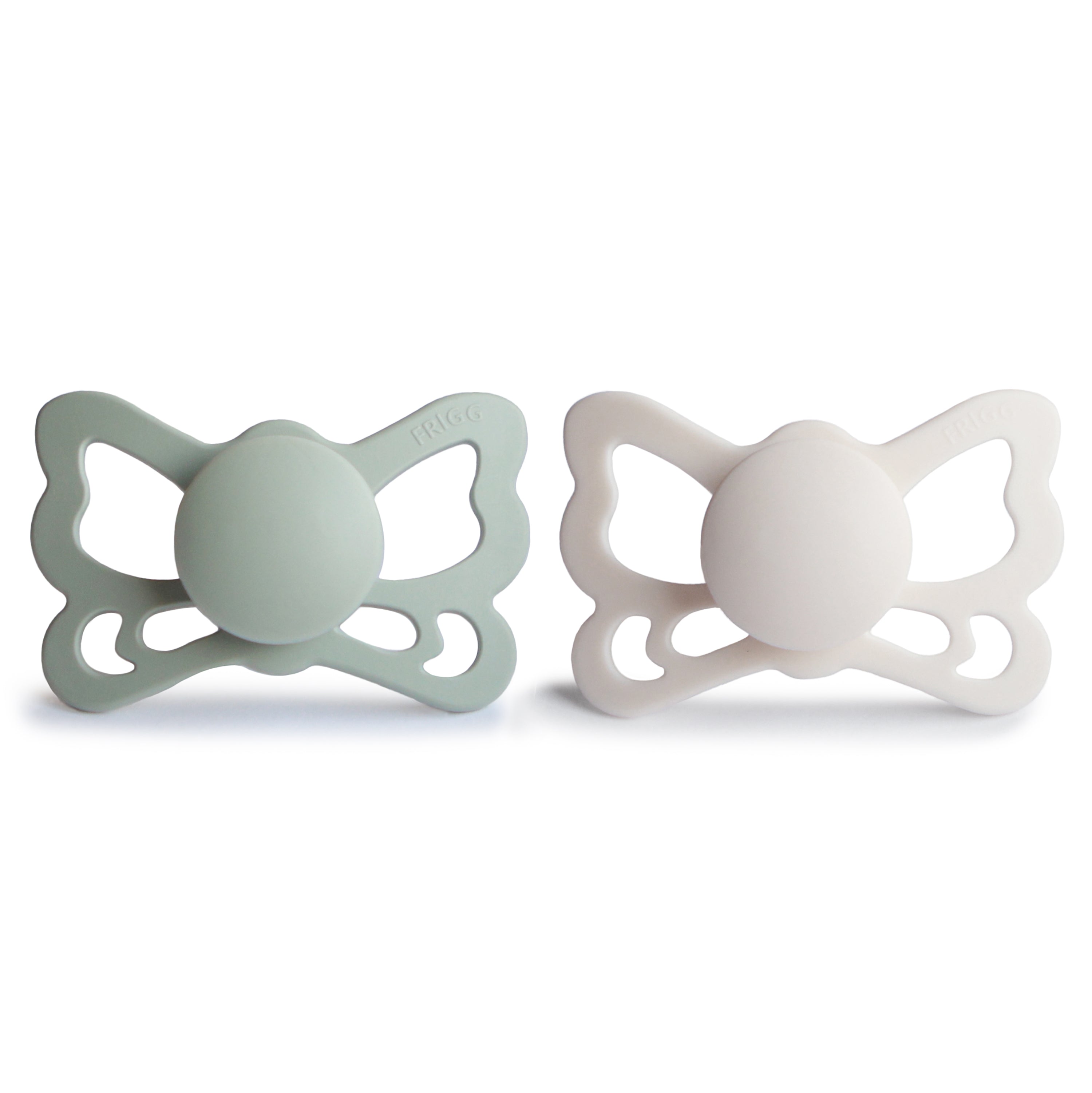 FRIGG Butterfly Anatomical Silicone Pacifier 2-Pack (6-18 Months) SILICONE FRIGG PACIFIERS Mushie