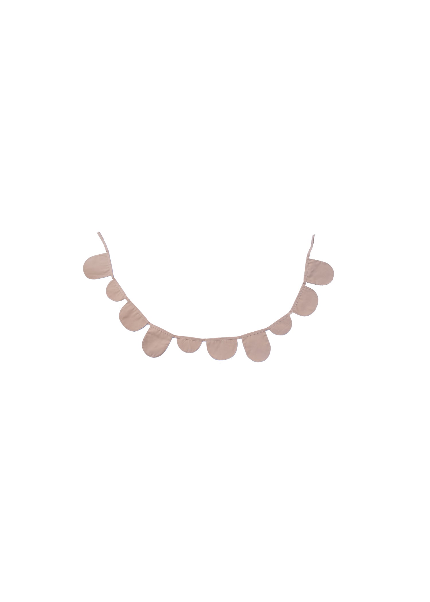 scalloped bunting - taupe