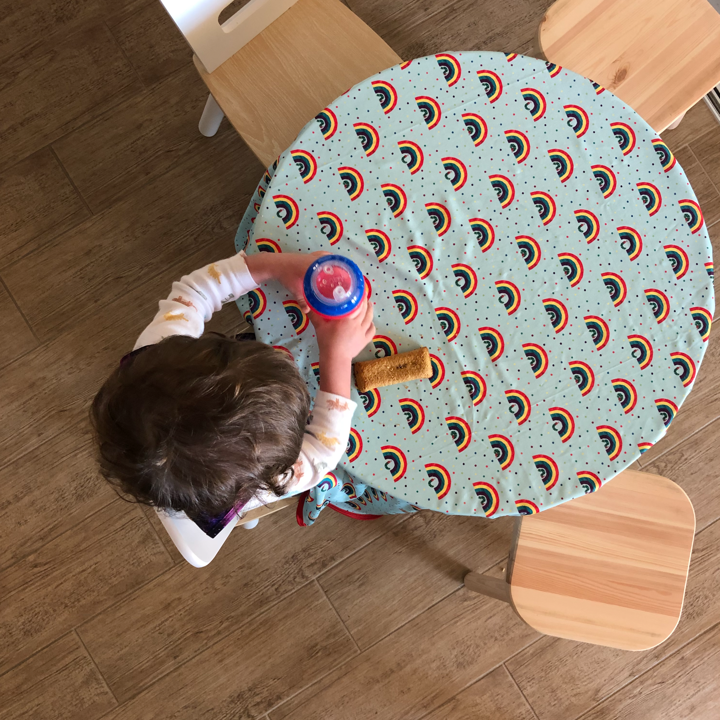 Rainbow Caterpillar Splash Mat - from the World Of Eric Carle - A Waterproof Catch-All for Highchair Spills and More! BapronBaby