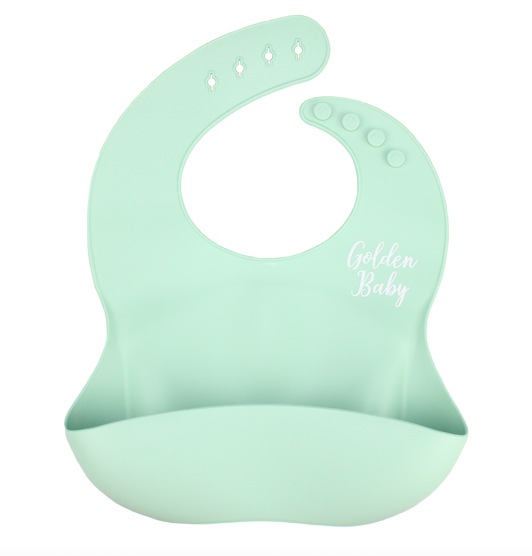 Silicone Pocket Bib // Aqua
