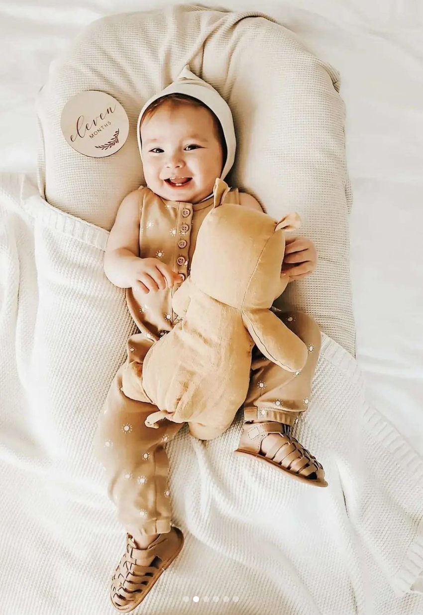 Leather Indie Sandal | Color 'Tan' | Soft Sole Consciously Baby