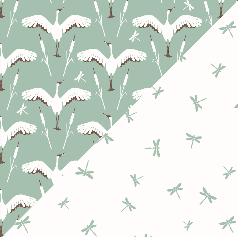 Crane + Dragonfly Oh So Soft Snuggle Blanket Snuggle Blanket Bebe au Lait