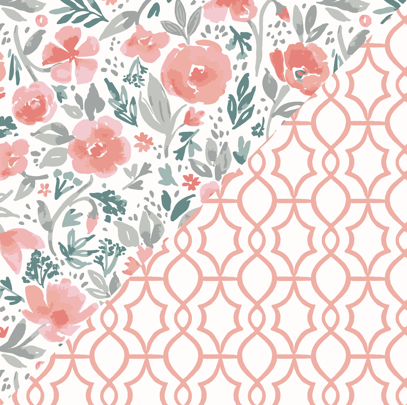 Floret + Trellis Classic Muslin Super Snuggle Blanket Super Snuggle Blanket Bebe au Lait