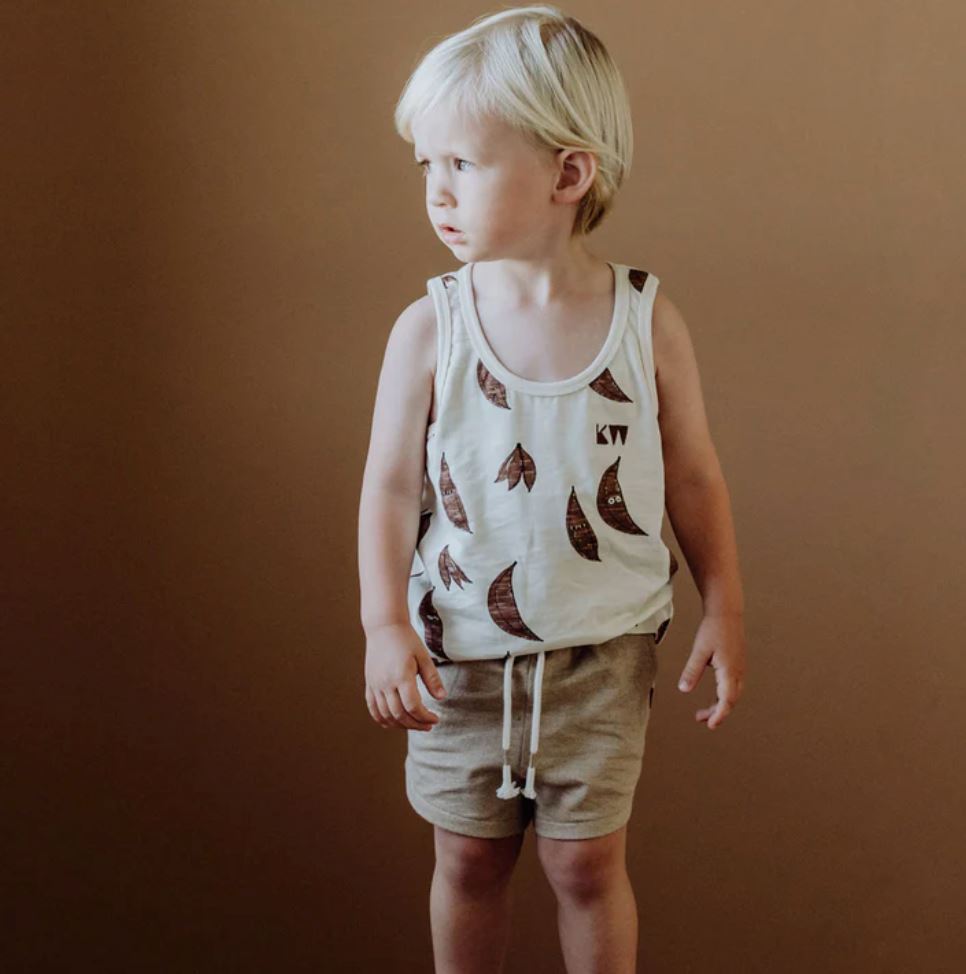 Organic Shorts - Almond Melange