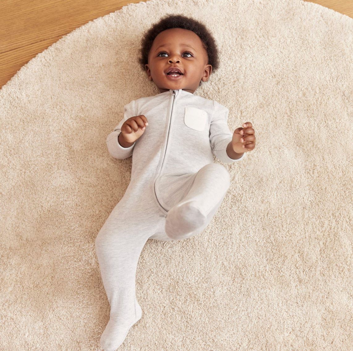 Zip-Up Sleepsuit - White