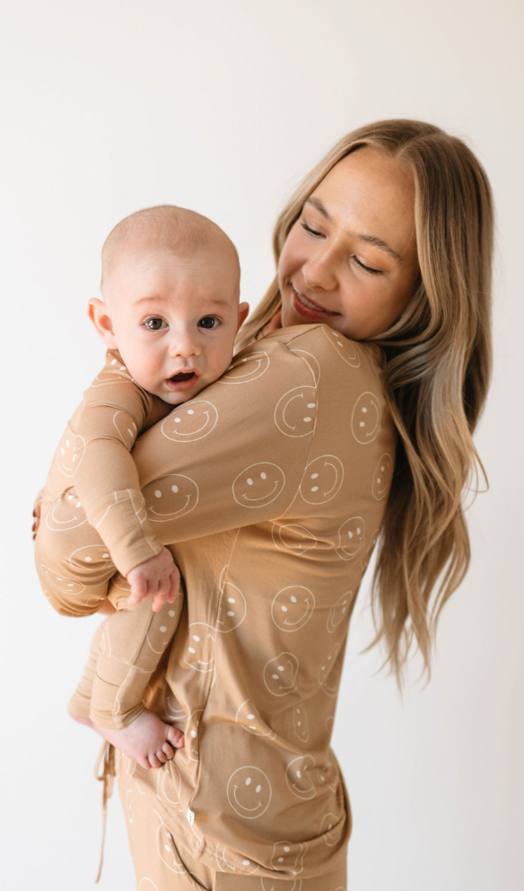 Women's Bamboo Pajamas | Just Smile Tan