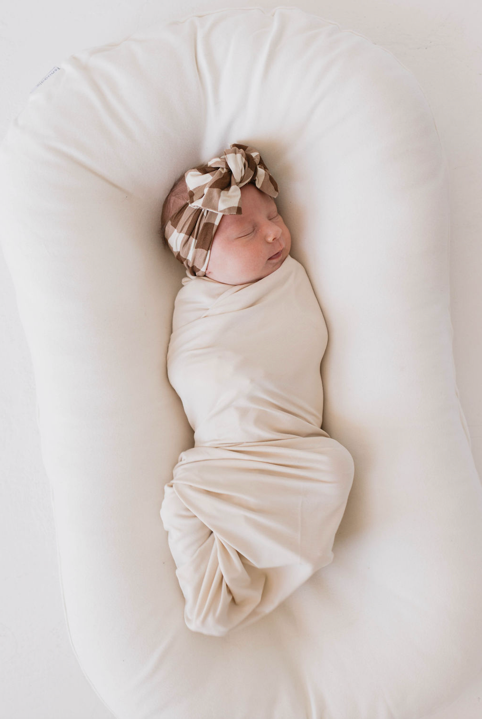 Bamboo Head Wrap | Groovy Gingham forever french baby