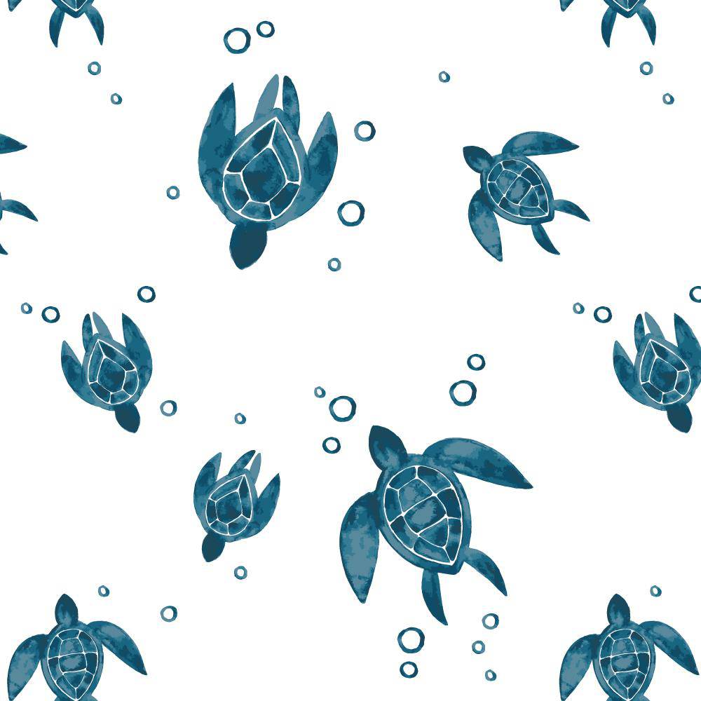 Sea Turtles Oh So Soft Muslin Teether Blanket Teether Blanket Bebe au Lait