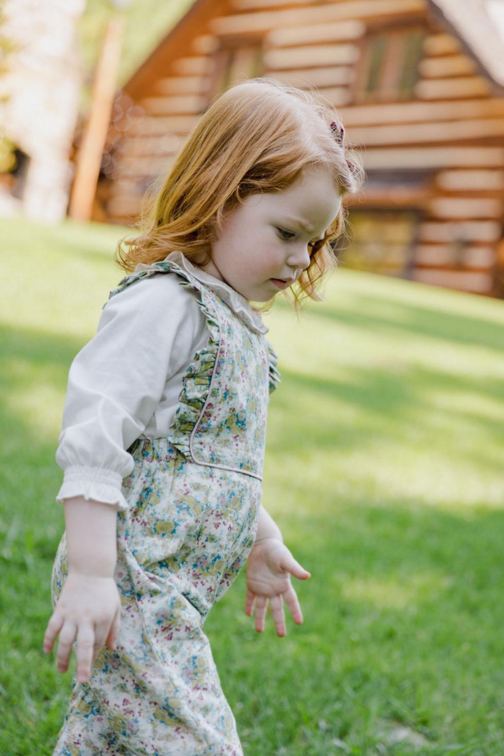 Eliza Playsuit in Water Rose