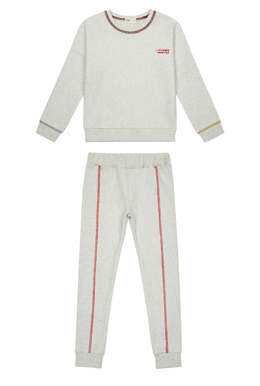 Color Stitch Lounge Set - Red