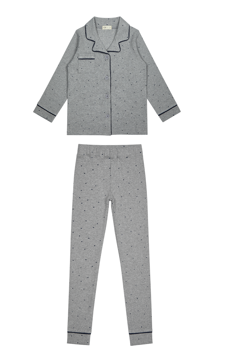 Polka Dot Lounge Set - Blue