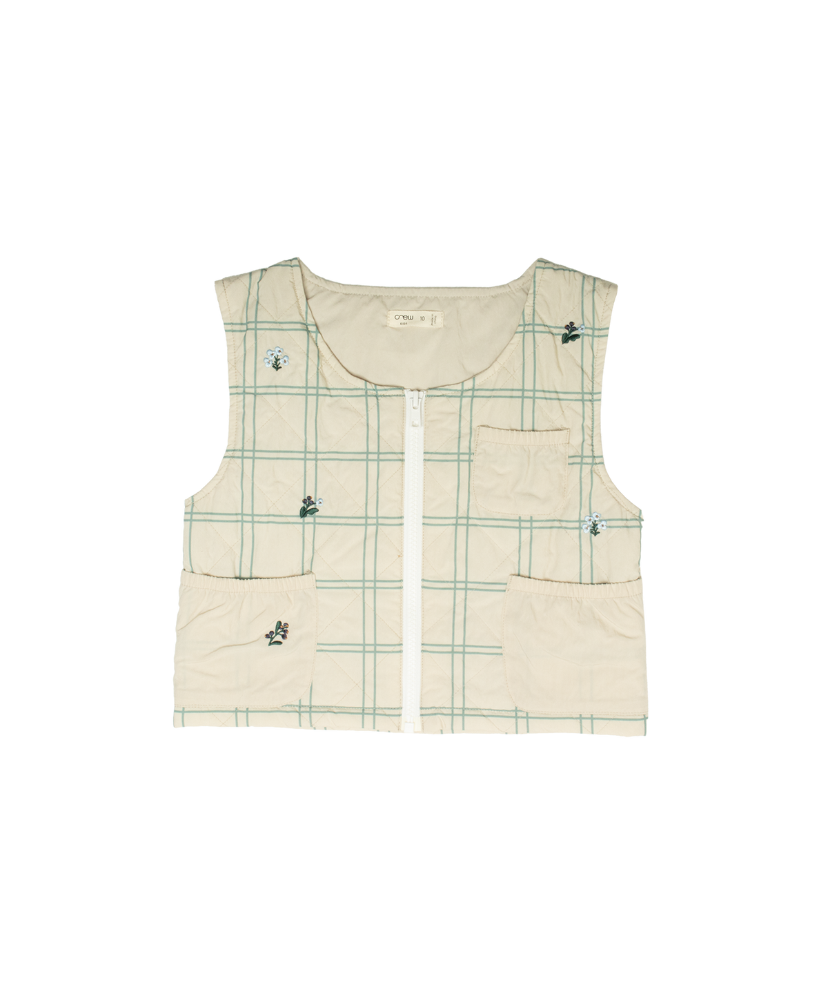 Louise Quilted Vest - Oatmilk