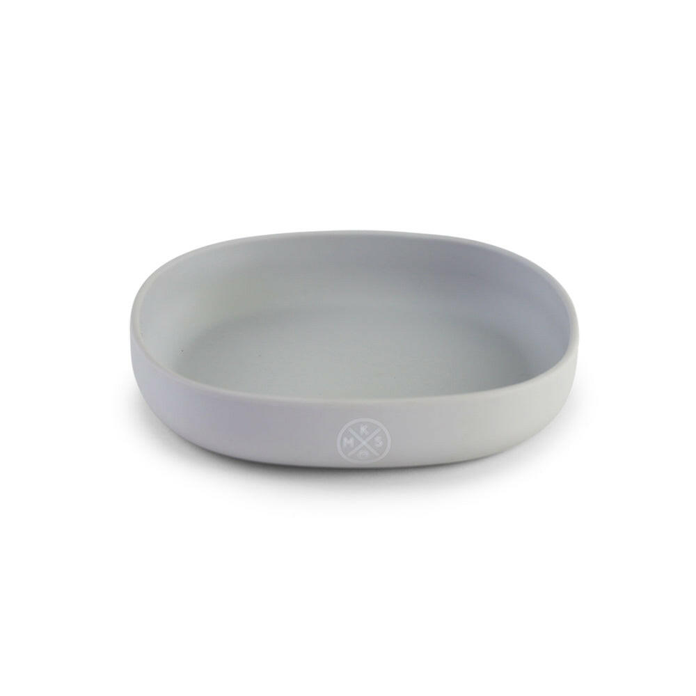 Silicone Kids Plate PLATE MKS Miminoo LIght Grey