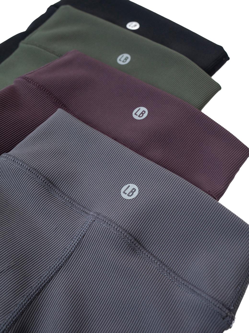 Athletic Ribbed Legging - Plum