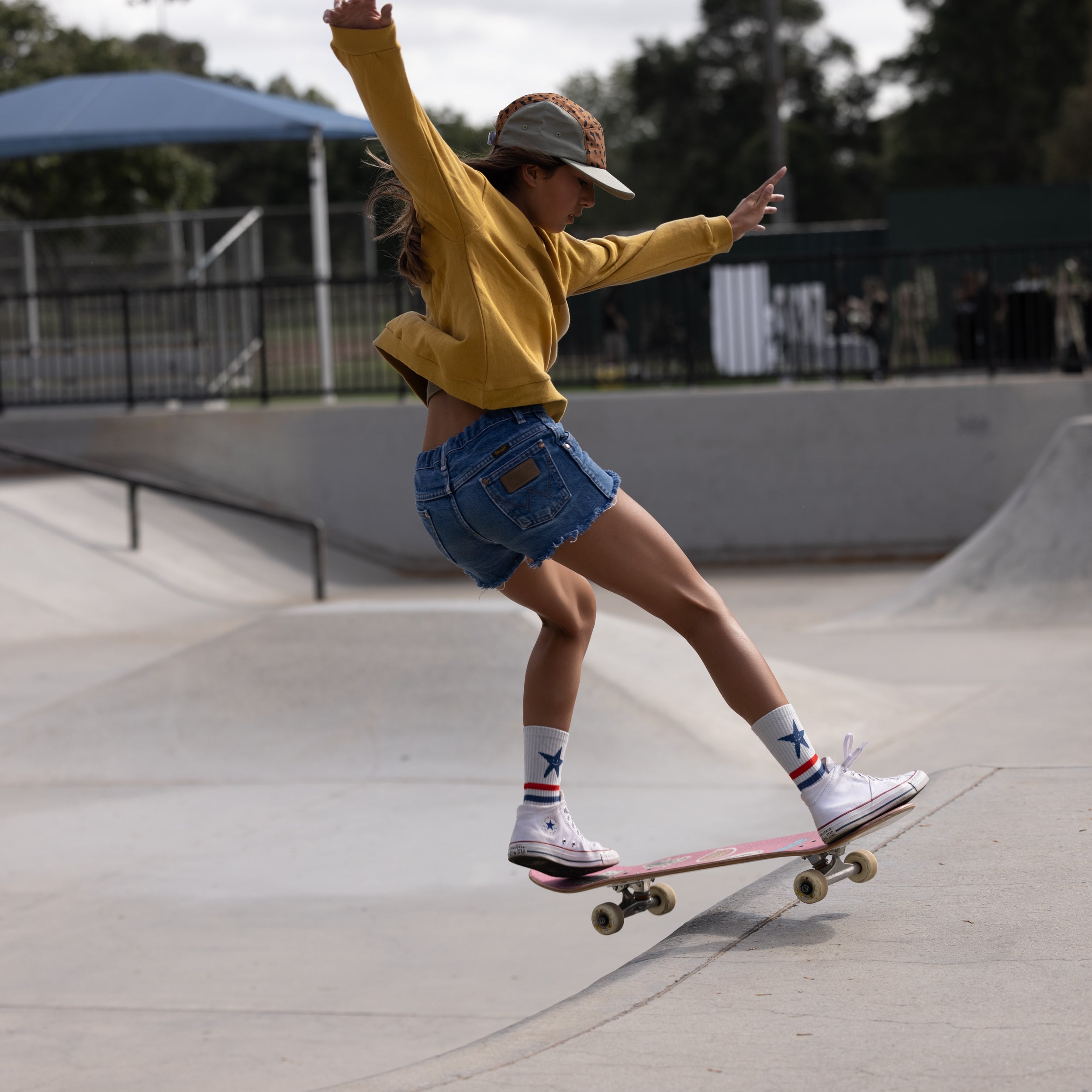 Five-Panel Hat - Green/Cheetah