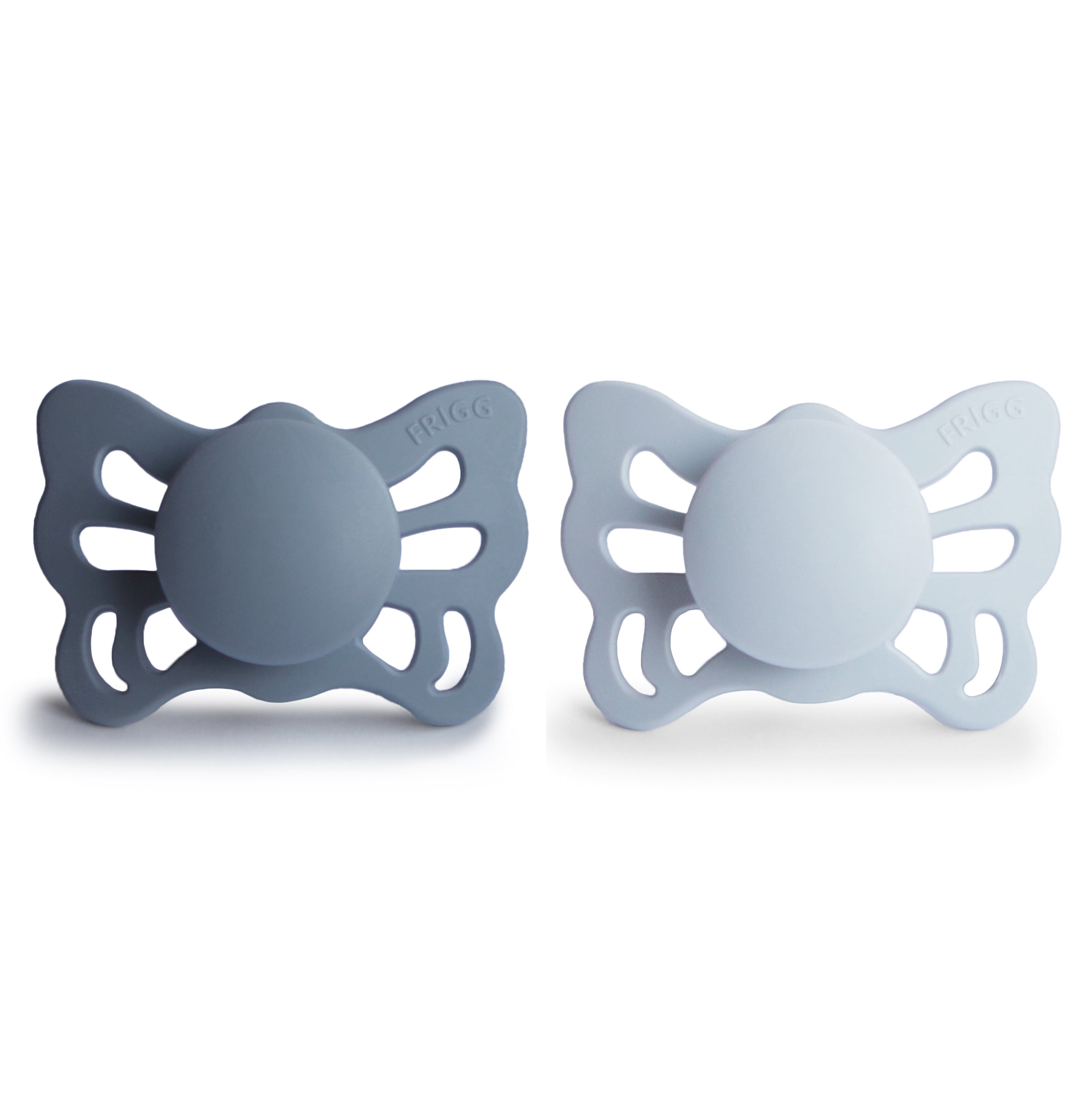 FRIGG Butterfly Anatomical Silicone Pacifier 2-Pack (0-6 Months) FRIGG PACIFIERS Mushie