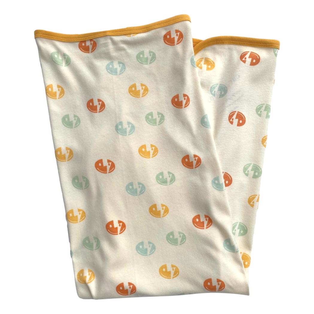 GOTS Certified Organic Cotton Blanket - Smiley Bolts