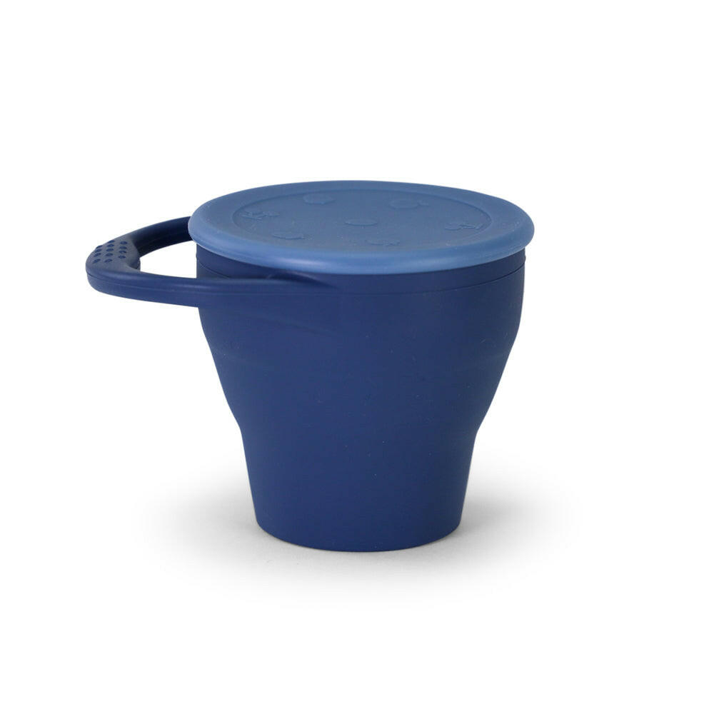Collapsible Silicone Snack Cup - Navy SNACK CUP MKS Miminoo