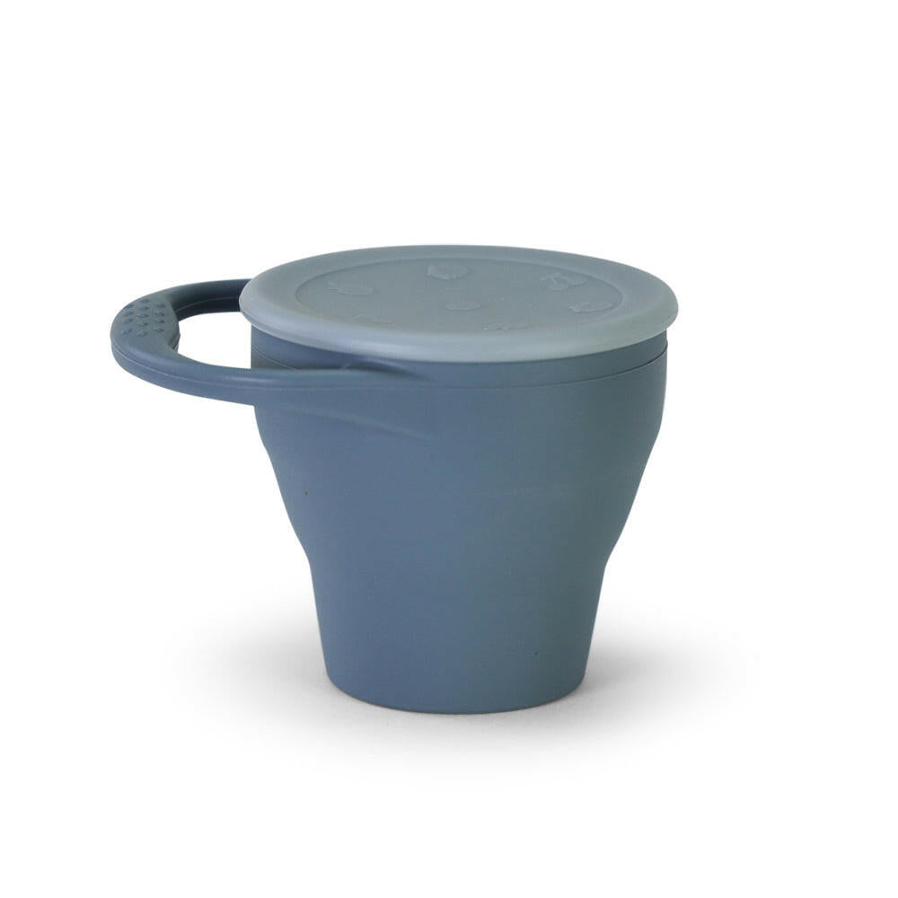 Collapsible Silicone Snack Cup - Charcoal SNACK CUP MKS Miminoo