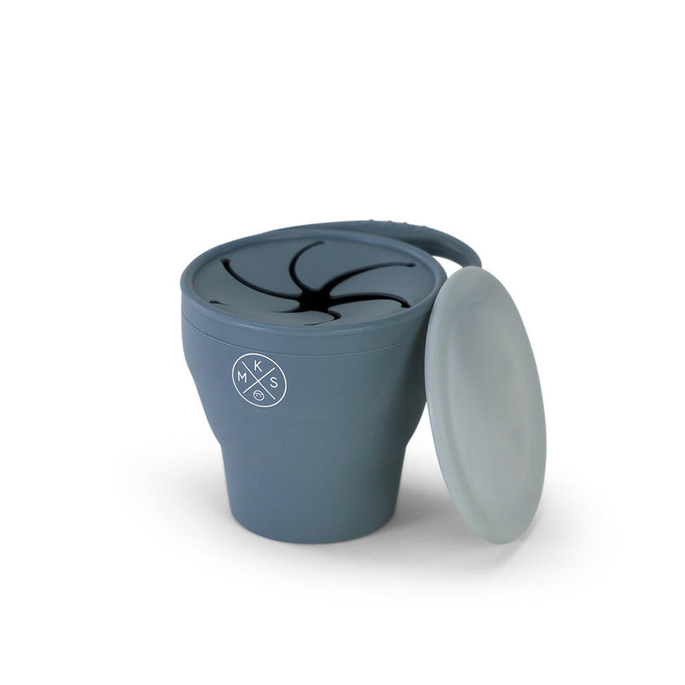 Collapsible Silicone Snack Cup - Charcoal SNACK CUP MKS Miminoo