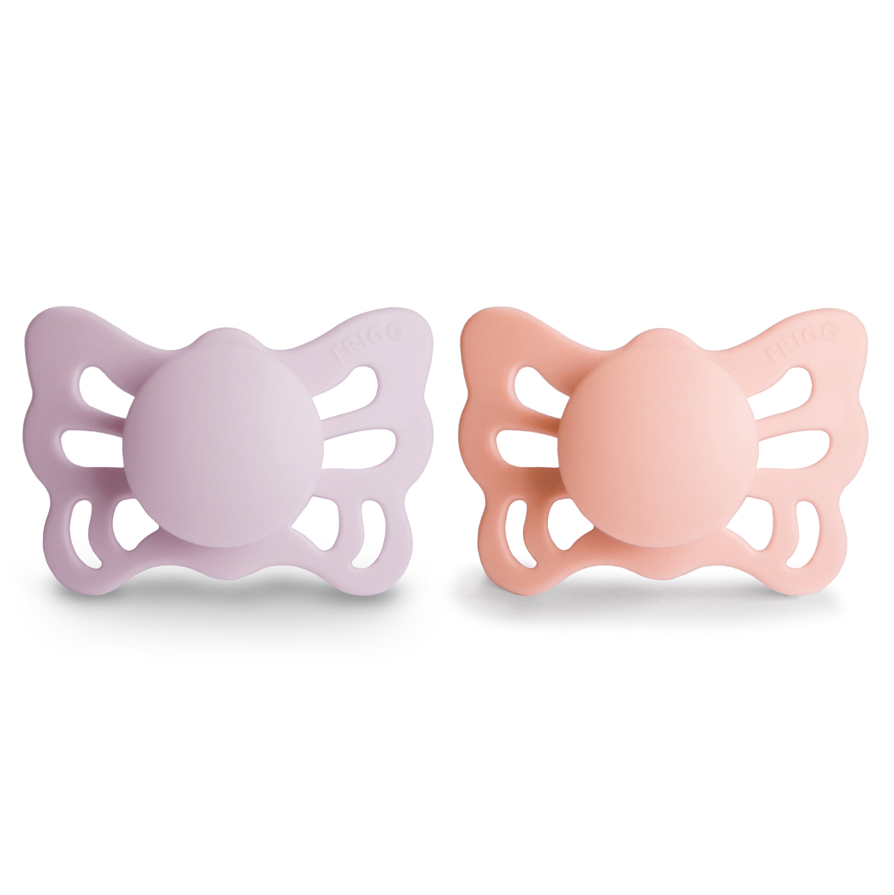 FRIGG Butterfly Anatomical Silicone Pacifier 2-Pack (0-6 Months) FRIGG PACIFIERS Mushie