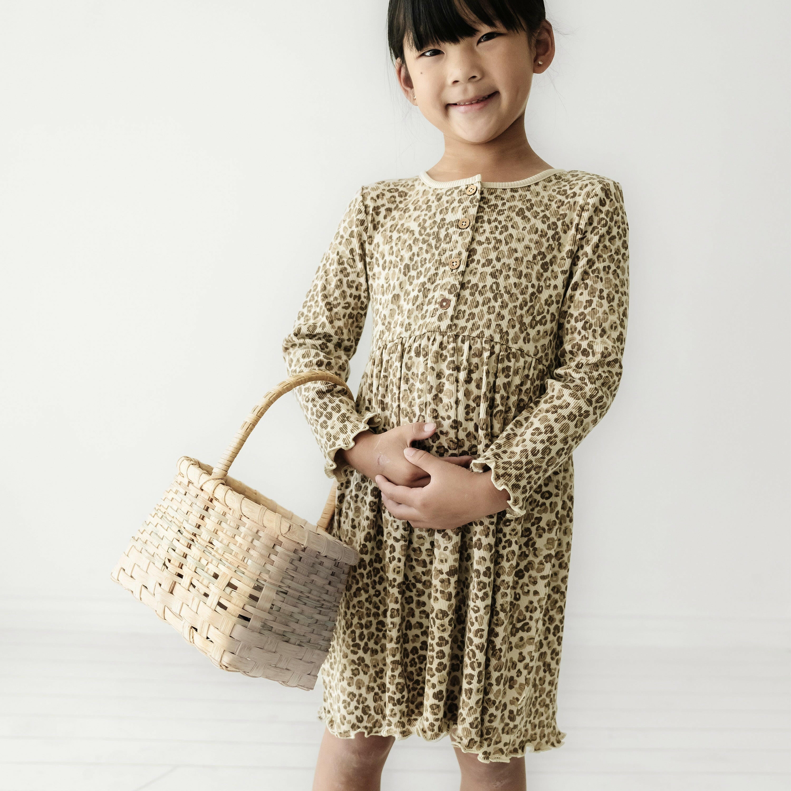 Organic Girls Twirl Dress - Spotted Twirl Dress Makemake Organics