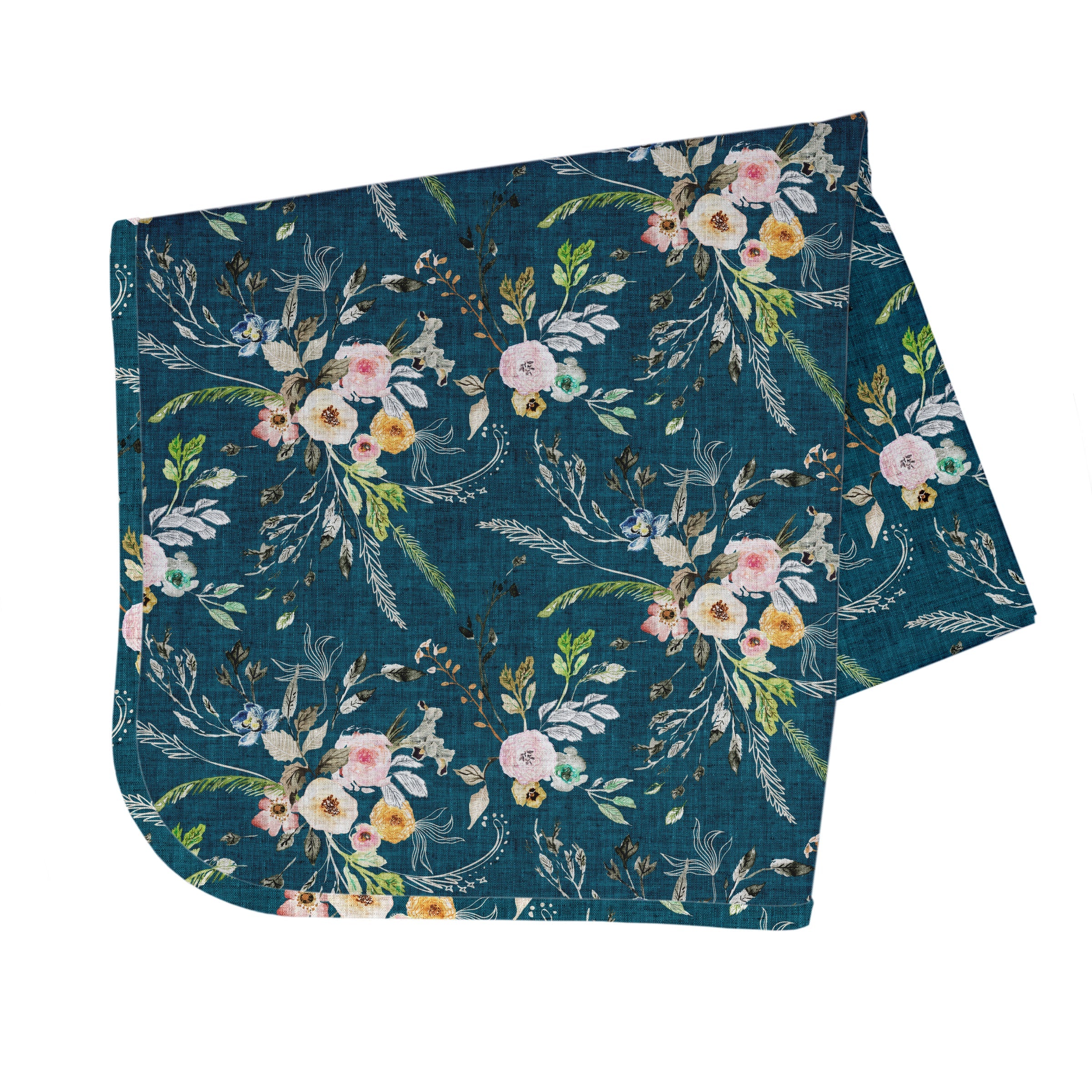 Boho Floral Splash Mat - A Waterproof Catch-All for Highchair Spills and More!