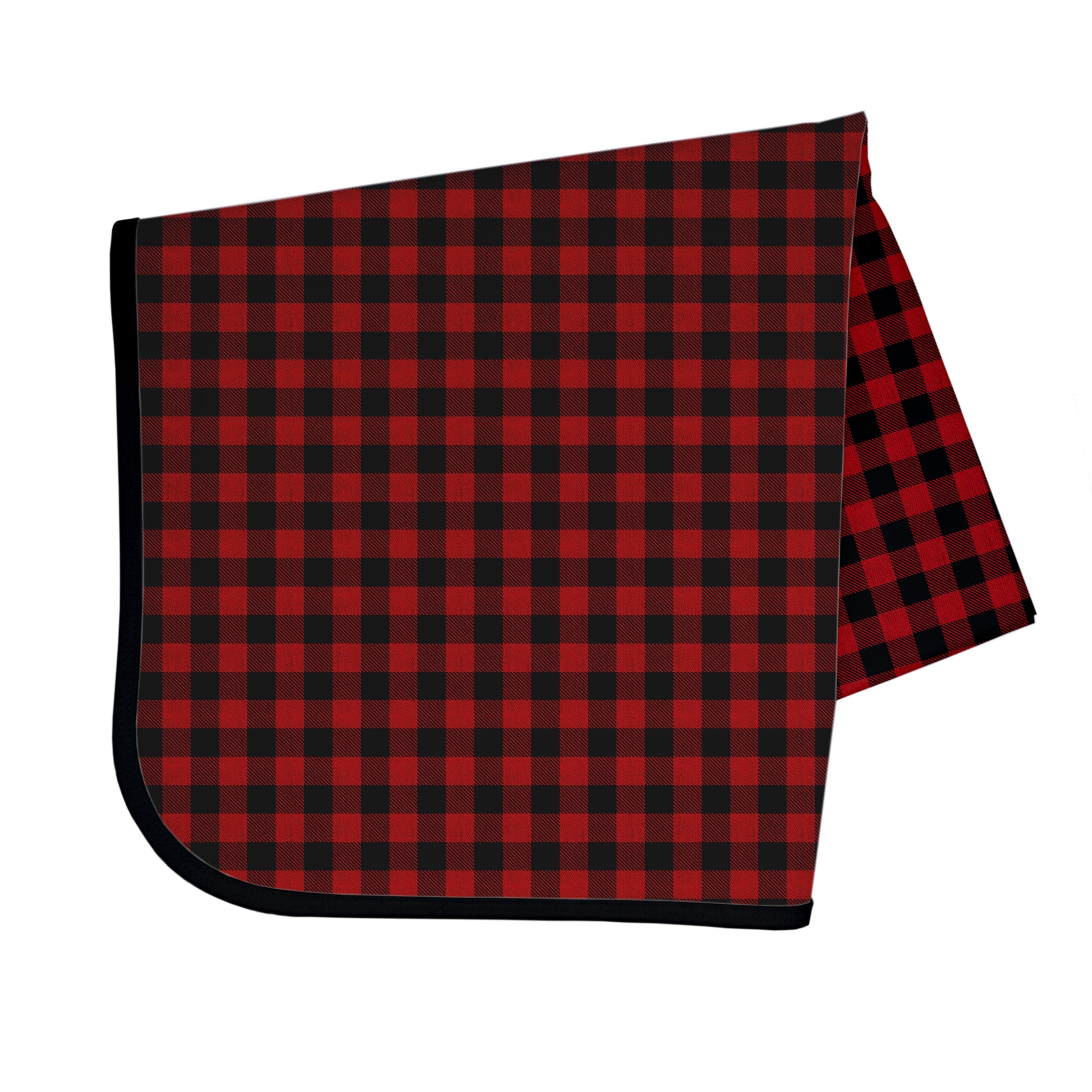 Red Buffalo Plaid Splash Mat - A Waterproof Catch-All for Highchair Spills and More! BapronBaby