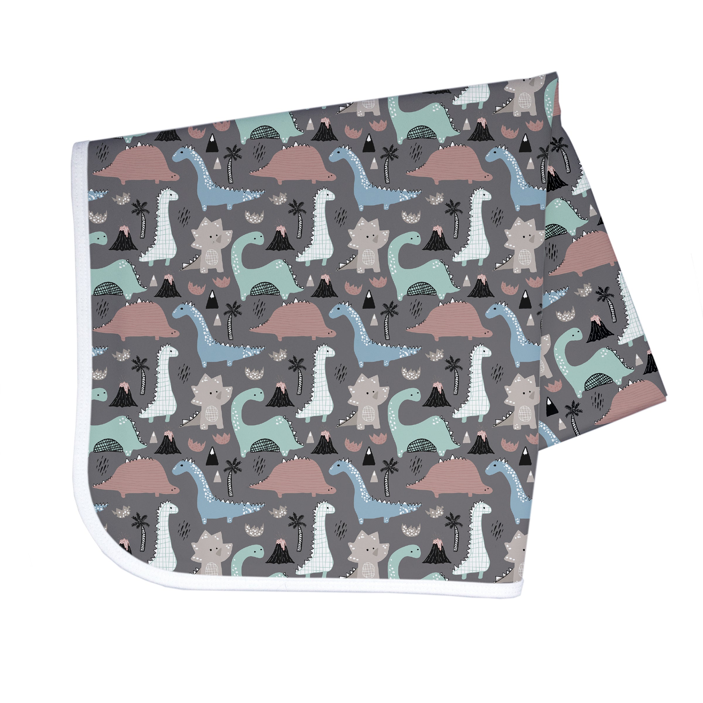 Dinosaur Drawing Splash Mat - A Waterproof Catch-All for Highchair Spills and More! BapronBaby