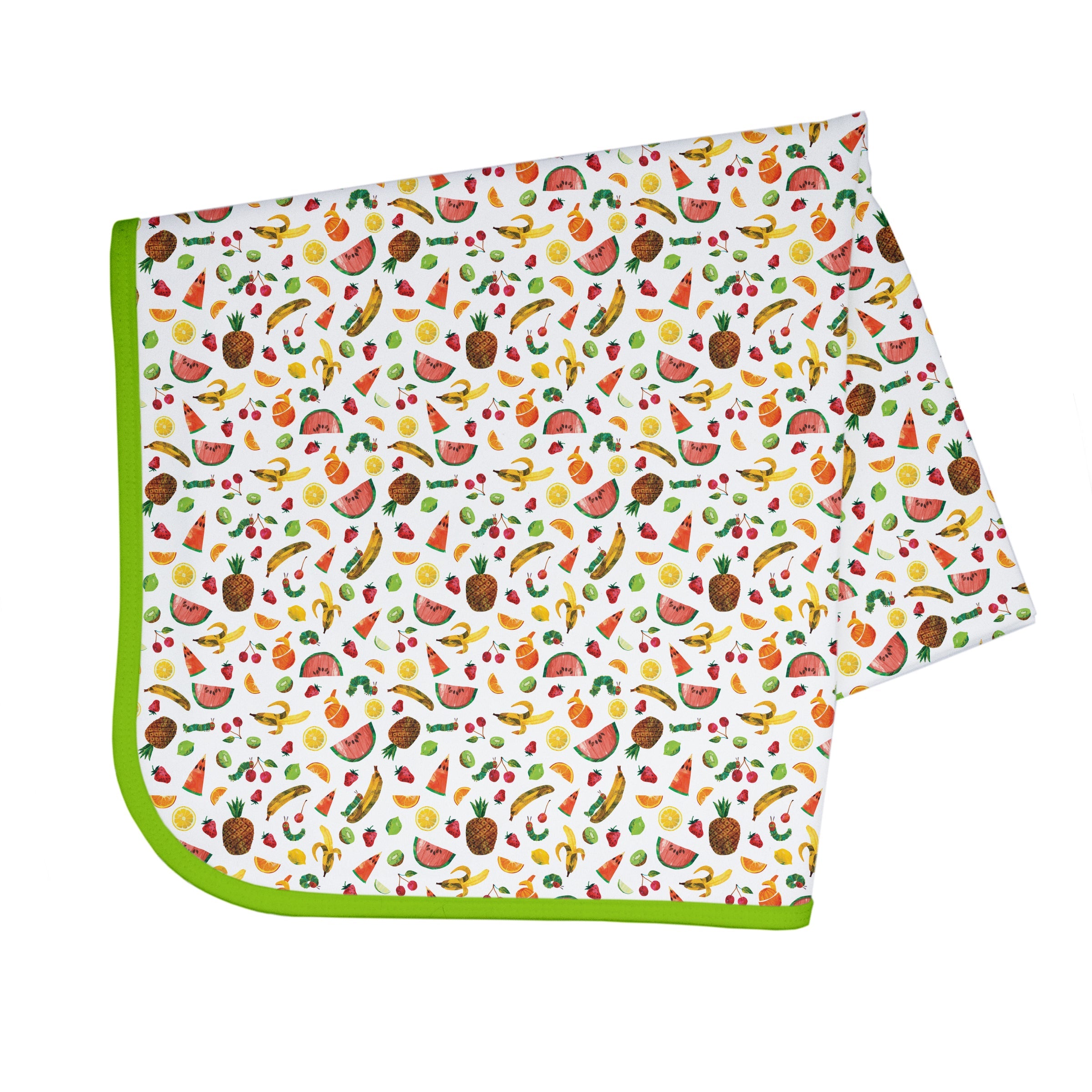 Tropical Fruit Splash Mat - from the World Of Eric Carle - A Waterproof Catch-All for Highchair Spills and More! BapronBaby