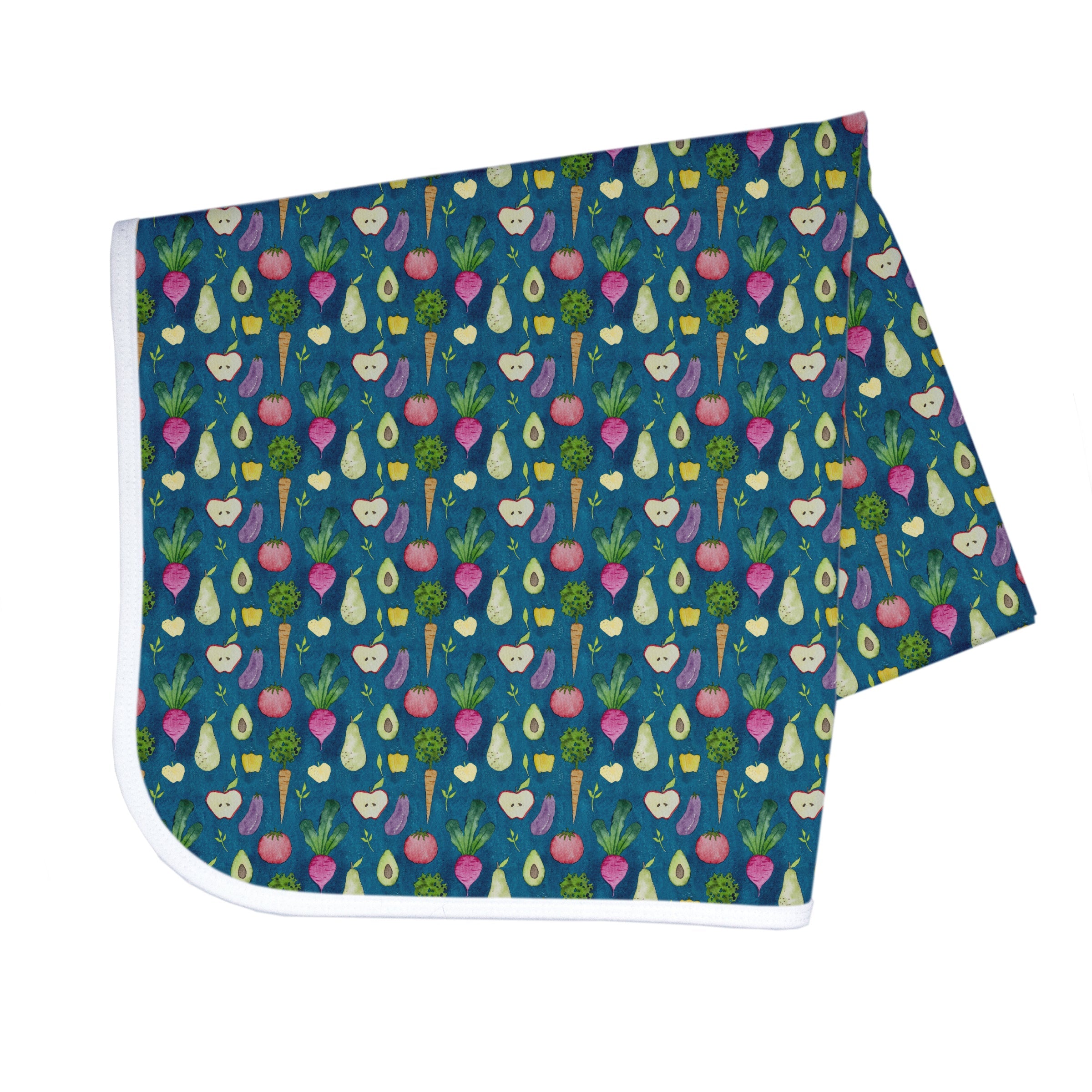 Organic Produce Splash Mat - A Waterproof Catch-All for Highchair Spills and More! BapronBaby